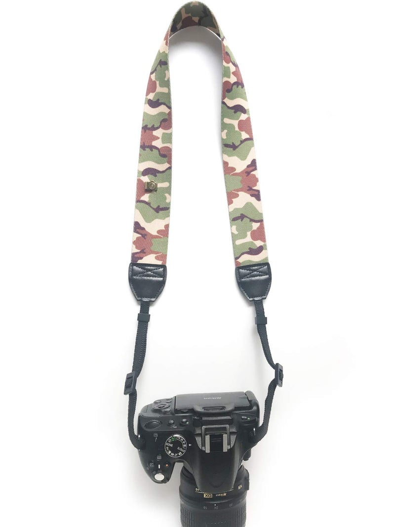 Alled Camera Strap Neck, Adjustable Vintage Soft Camera Straps Shoulder Belt for Women/Men,Camera Strap for Nikon/Canon/Sony/Olympus/Samsung/Pentax ETC DSLR/SLR - Image 2